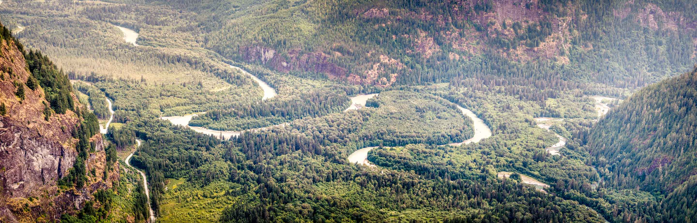 Blick übers Toba Tal Kanada